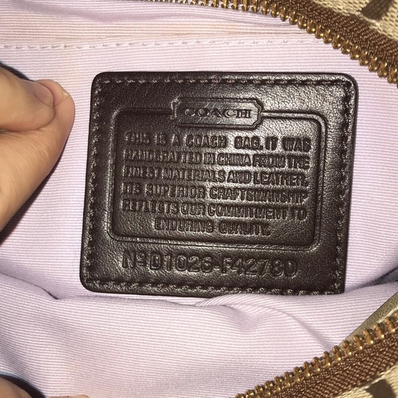 Coach mini bag. Used once. Comes with duster. - Picture 6 of 7